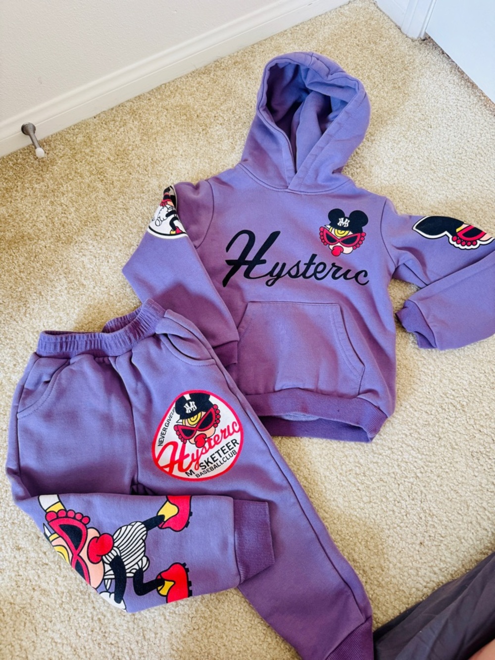 Hysteric Mini Lavender Hoodie & Joggers Set